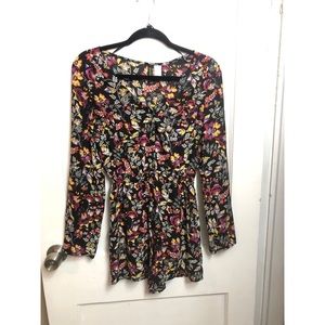 Divided Floral Romper